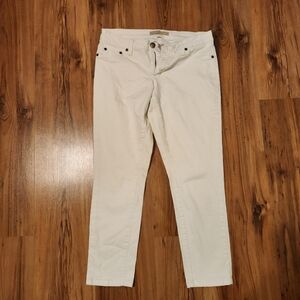 Max Jeans Women's White Skinny Jeans Low Rise